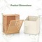 Tilt-out Laundry Hamper 18 Gal with Removable Bin and Side Handles